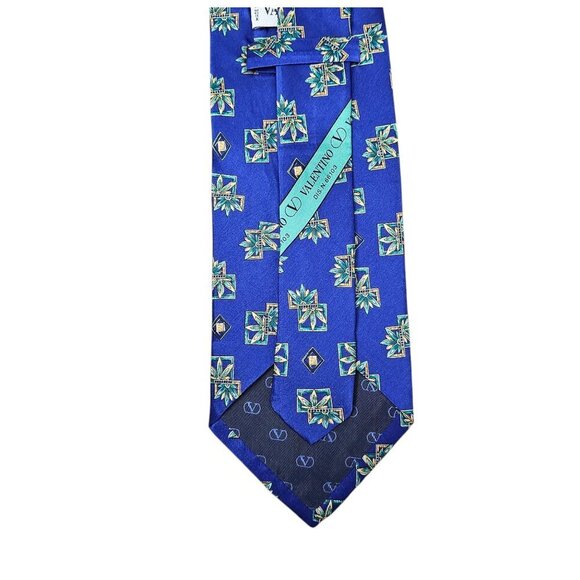 Valentino Cravatte New Men's Tie 100% Silk Italian Made Printed Long Necktie - Picture 7 of 8